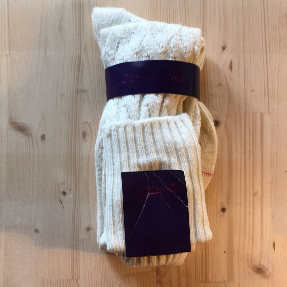 English wool knee socks.
